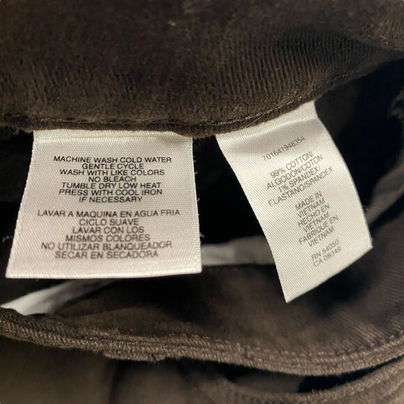 Shape Control Jeans Brown 18 Stretch Straight NWT Jones New York Normcore Casual - Picture 9 of 13